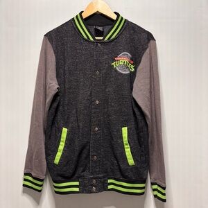 Nickelodeon Teenage Mutant Ninja Turtles Varsity Bomber Jacket EUC 2015 Size S